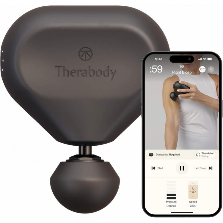 Therabody Theragun mini 3ης ΓΕΝΙΑΣ Ηλεκτρικό πιστόλι μασάζ χειρός - ΜΑΥΡΟ - TG0004128-3A10