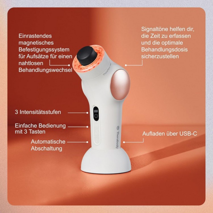 Therabody TheraFace PRO - ΛΕΥΚΟ/ΡΟΖ ΧΡΥΣΟ - TF02222-01