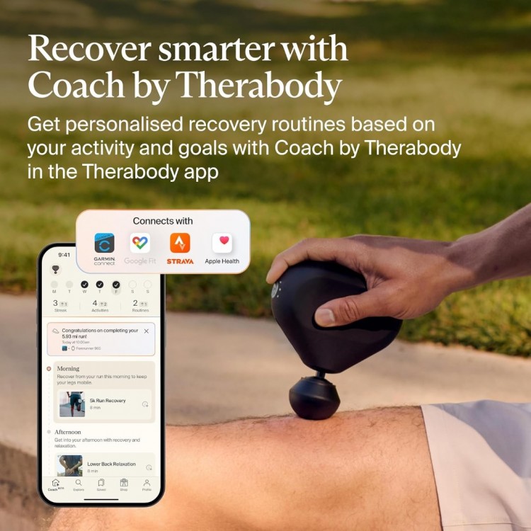 Therabody Theragun mini 3ης ΓΕΝΙΑΣ Ηλεκτρικό πιστόλι μασάζ χειρός - ΜΑΥΡΟ - TG0004128-3A10