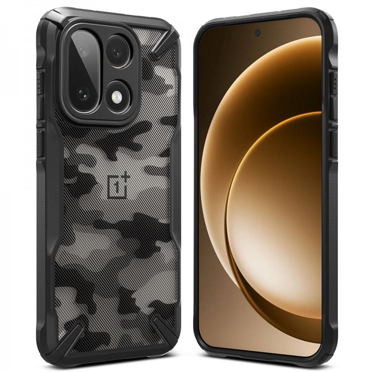Θήκη RINGKE FUSION X για ONEPLUS 15 5G - CAMO ΜΑΥΡΟ
