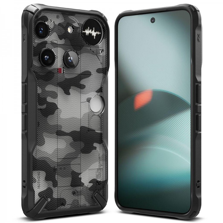 Θήκη RINGKE FUSION X για NOTHING PHONE 3 - CAMO ΜΑΥΡΟ