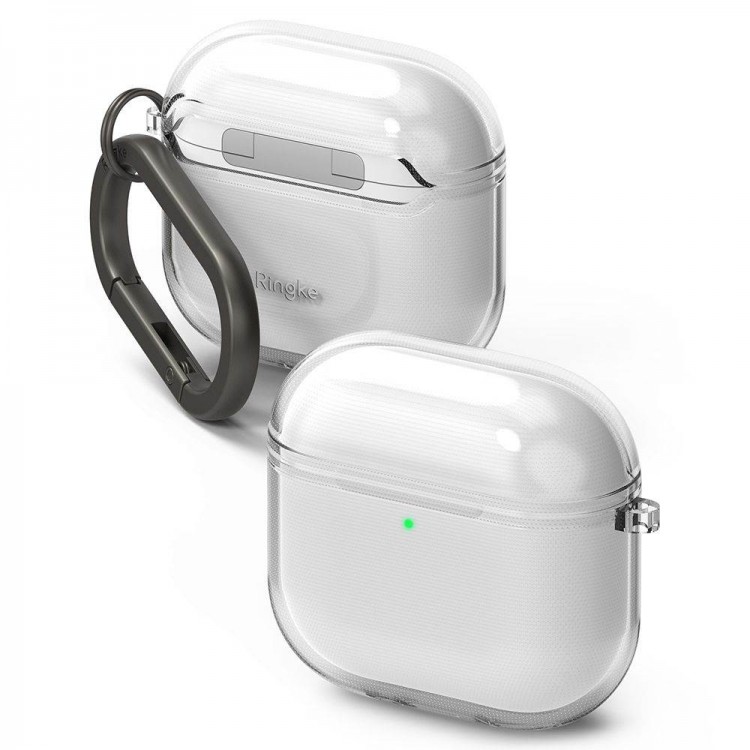 Θήκη RINGKE Soft Flexible  με γάντζο για Apple AirPods 4 2024 - ΔΙΑΦΑΝΟ