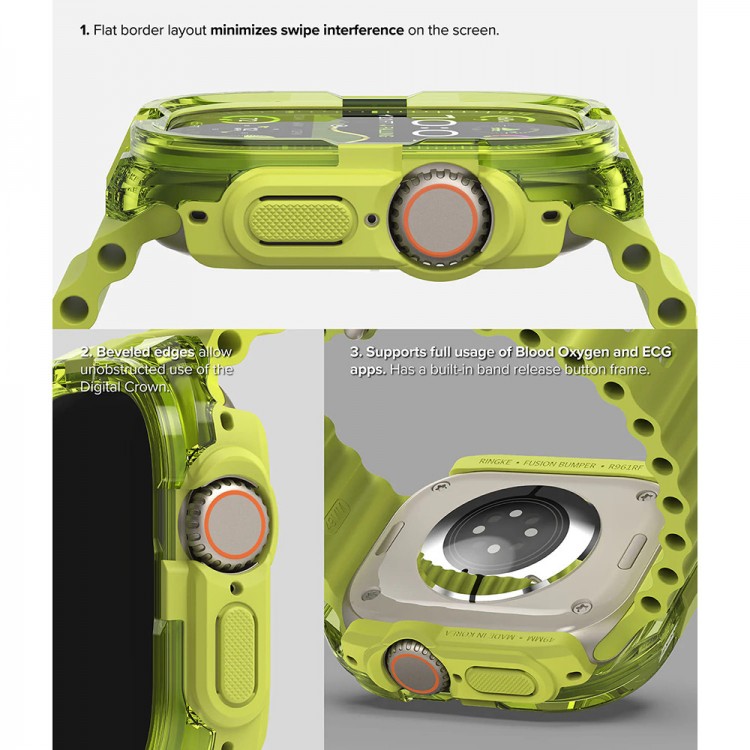 Θήκη RINGKE FUSION BUMPER για APPLE WATCH SERIES ULTRA 1 / 2 - 49 MM - Neon ΠΟΡΤΟΚΑΛΙ