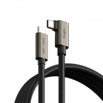 RINGKE καλώδιο USB 3.2 Gen 2x2 USB-C 90 Degree Cable PD 240W - 2.0μ. - ΜΑΥΡΟ