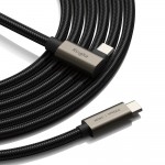 RINGKE καλώδιο USB 3.2 Gen 2x2 USB-C 90 Degree Cable PD 240W - 2.0μ. - ΜΑΥΡΟ