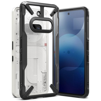 Θήκη RINGKE FUSION X για NOTHING PHONE 3A 2025 - ΔΙΑΦΑΝΟ ΜΑΥΡΟ