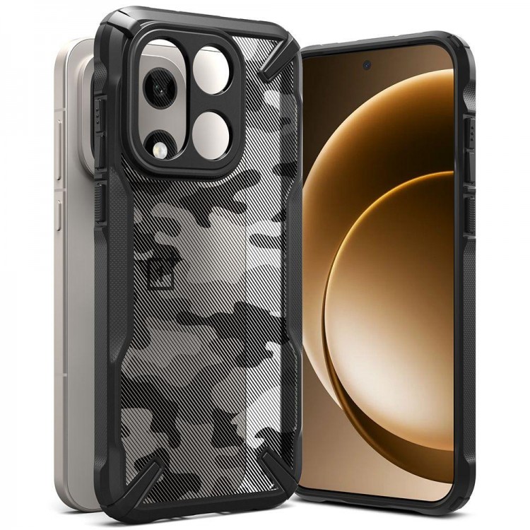 Θήκη RINGKE FUSION X για ONEPLUS 15 5G - CAMO ΜΑΥΡΟ