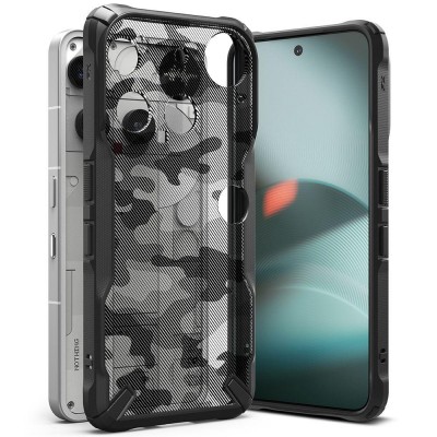 Θήκη RINGKE FUSION X για NOTHING PHONE 3 - CAMO ΜΑΥΡΟ