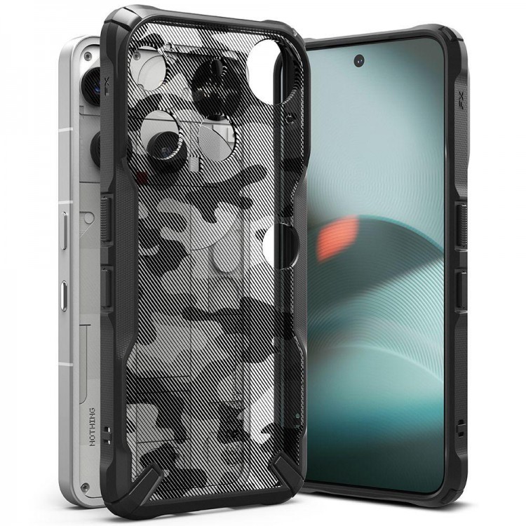 Θήκη RINGKE FUSION X για NOTHING PHONE 3 - CAMO ΜΑΥΡΟ