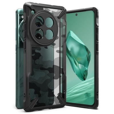 Θήκη RINGKE FUSION X για ONEPLUS 12 5G - CAMO ΜΑΥΡΟ