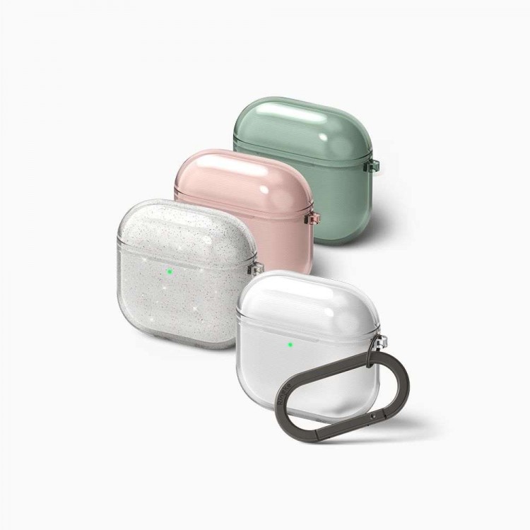 Θήκη RINGKE Soft Flexible  με γάντζο για Apple AirPods 4 2024 - ΔΙΑΦΑΝΟ