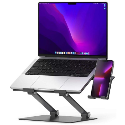 RINGKE OUTSTANDING UNIVERSAL Aluminium stand for LAPTOP 13-17" - GREY