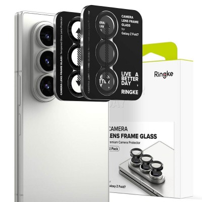 RINGKE CAMERA FRAME PROTECTOR για CAMERA LENS, SAMSUNG GALAXY Z FOLD 7 5G 2025 - ΜΑΥΡΟ