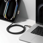 RINGKE καλώδιο USB 3.2 Gen 2x2 USB-C 90 Degree Cable PD 240W - 2.0μ. - ΜΑΥΡΟ