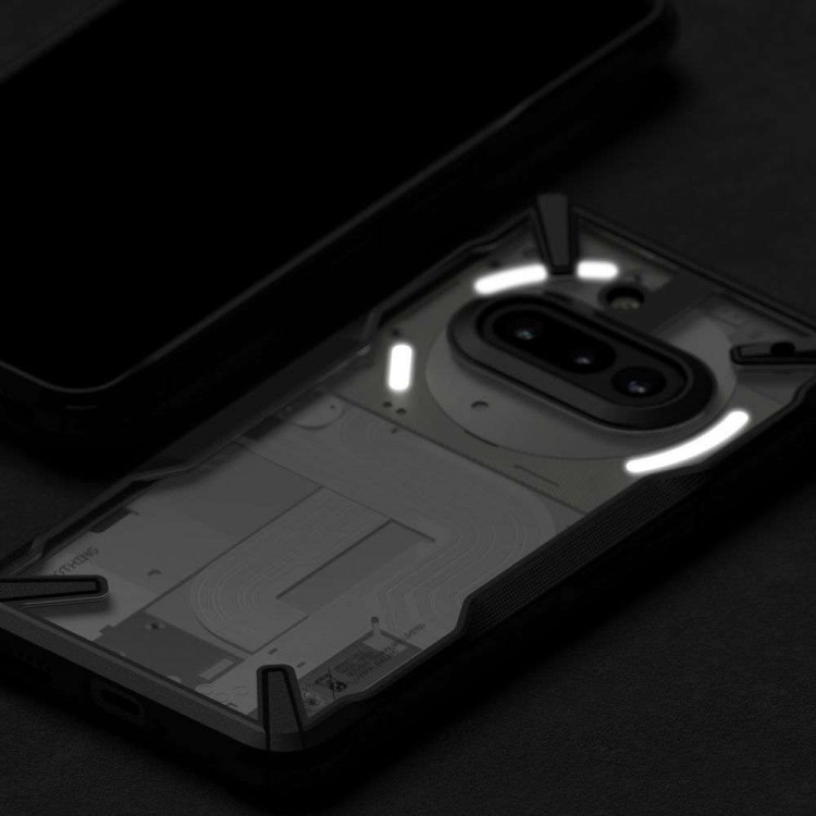 Θήκη RINGKE FUSION X για NOTHING PHONE 3A 2025 - ΔΙΑΦΑΝΟ ΜΑΥΡΟ