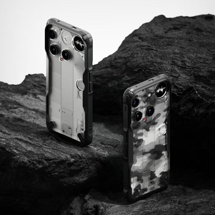 Θήκη RINGKE FUSION X για NOTHING PHONE 3 - ΔΙΑΦΑΝΟ ΜΑΥΡΟ