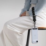 RINKGE HOLDER & PUFFER Universal Λουράκι χειρός για SMARTPHONES - FLORAL ΡΟΖ