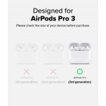 Θήκη RINGKE SILICONE με γάντζο για Apple AirPods PRO 3 2025 - ΜΑΥΡΟ