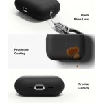 Θήκη RINGKE SILICONE με γάντζο για Apple AirPods PRO 3 2025 - ΜΑΥΡΟ
