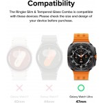 Θήκη RINGKE SLIM και Γυαλί προστασίας για Samsung GALAXY WATCH ULTRA (47 MM) - ΔΙΑΦΑΝΟ