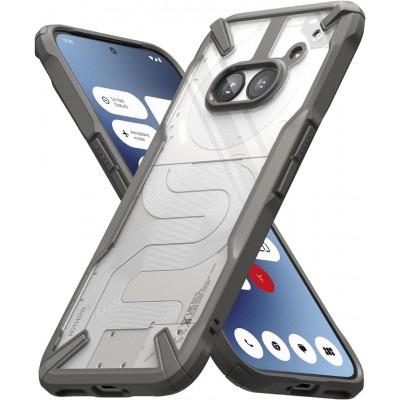 Θήκη RINGKE FUSION X για NOTHING PHONE (2a) / (2a) Plus - ΔΙΑΦΑΝΟ / ΓΚΡΙ ΜΑΥΡΟ
