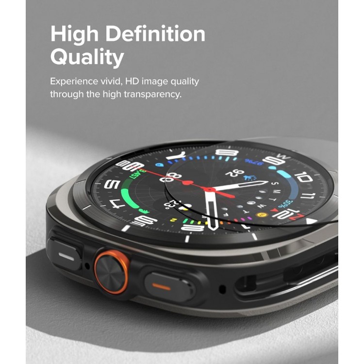Θήκη RINGKE SLIM και Γυαλί προστασίας για Samsung GALAXY WATCH ULTRA (47 MM) - ΔΙΑΦΑΝΟ