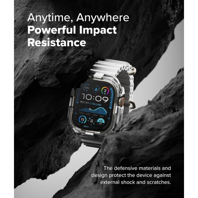 Θήκη RINGKE FUSION BUMPER για APPLE WATCH SERIES ULTRA 1 / 2 - 49 MM - ΛΕΥΚΟ ΔΙΑΦΑΝΟ