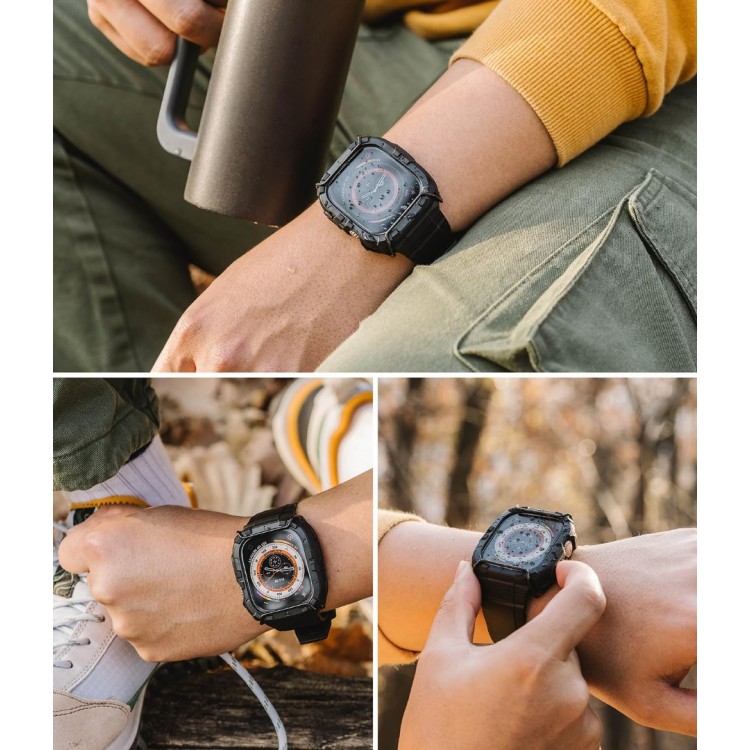 Θήκη RINGKE FUSION X GUARD με λουράκι αθλητικό για APPLE WATCH ULTRA 1/2 - 49 MM - ΜΑΥΡΟ Θήκη RINGKE FUSION X GUARD με λουράκι αθλητικό για APPLE WATCH ULTRA 1/2 - 49 MM - ΜΑΥΡΟ