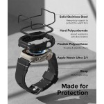 Θήκη RINGKE FUSION X GUARD με λουράκι αθλητικό,με Wire Protection για APPLE WATCH ULTRA 1/2 - 49 MM - ΜΑΥΡΟ