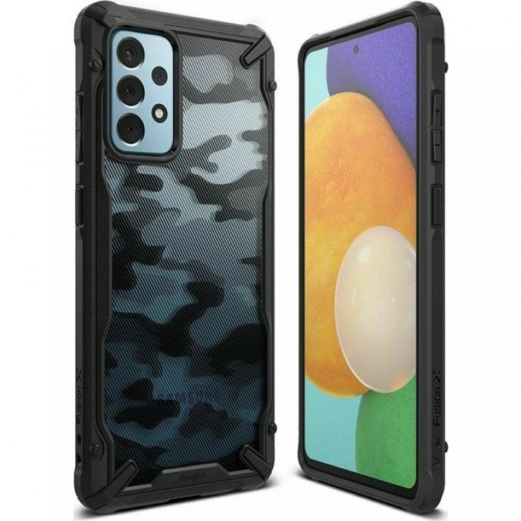 Θήκη RINGKE FUSION X για Samsung GALAXY A52 2021 - CAMO ΜΑΥΡΟ