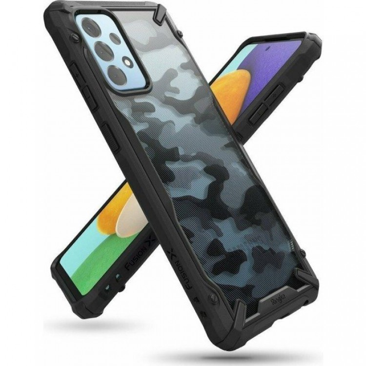 Θήκη RINGKE FUSION X για Samsung GALAXY A52 2021 - CAMO ΜΑΥΡΟ