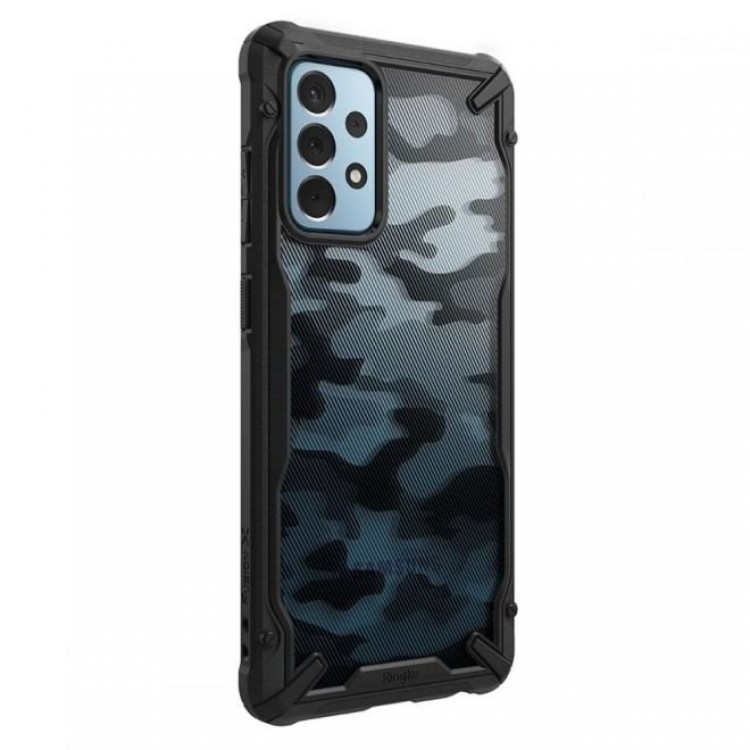 Θήκη RINGKE FUSION X για Samsung GALAXY A52 2021 - CAMO ΜΑΥΡΟ