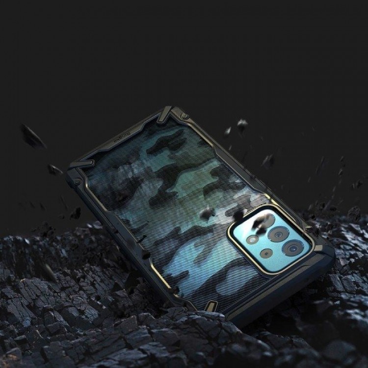 Θήκη RINGKE FUSION X για Samsung GALAXY A52 2021 - CAMO ΜΑΥΡΟ