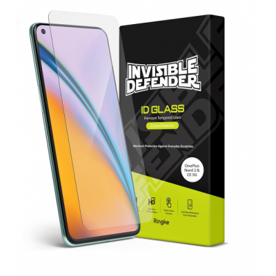 RINGKE Tempered Glass ID 3D 9H 0.33MM 2.5D Anti-Explosion INVISIBLE DEFENDER GLASS for OnePlus Nord 2/CE 5G - CRYSTAL CLEAR - RGK1502