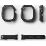 Θήκη RINGKE FUSION X GUARD με λουράκι αθλητικό για APPLE WATCH ULTRA 1/2 - 49 MM - ΜΑΥΡΟ