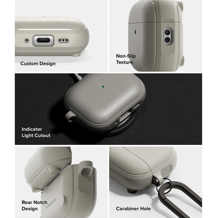 Θήκη RINGKE ONYX MAGNETIC MAGSAFE WOVEN για Apple AirPods PRO 3 2025 - Warm ΓΚΡΙ