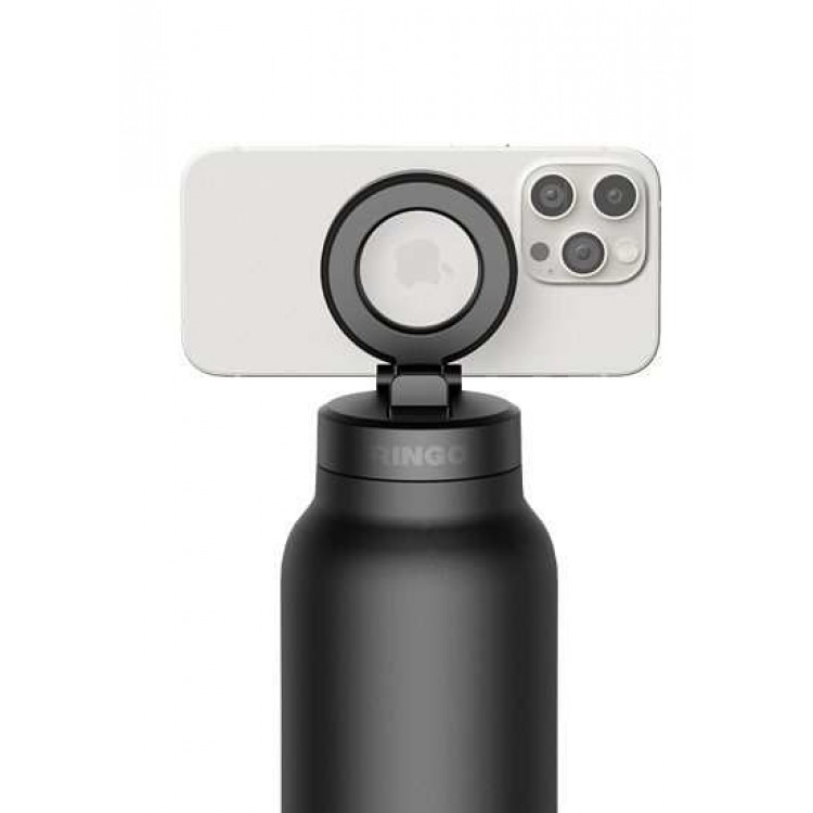 Ringo Pro Bottle ΘΕΡΜΟ μπουκάλι με βάση MagSafe (710ml) - MAYRO - RI-RGO24SIP-BK