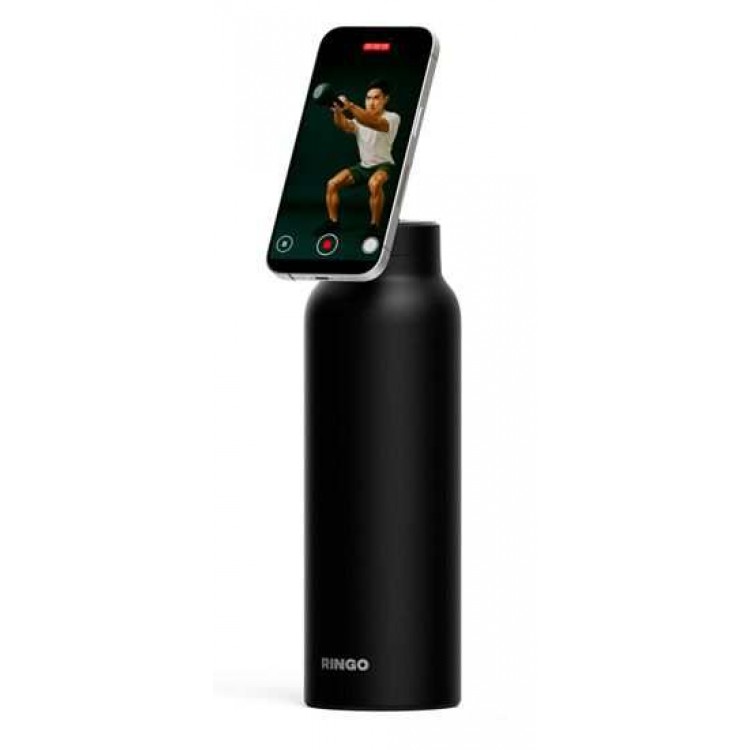 Ringo Pro Bottle ΘΕΡΜΟ μπουκάλι με βάση MagSafe (710ml) - MAYRO - RI-RGO24SIP-BK