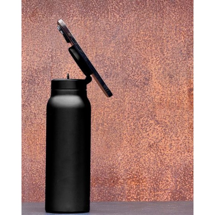 Ringo Pro Bottle ΘΕΡΜΟ μπουκάλι με βάση MagSafe (710ml) - MAYRO - RI-RGO24SIP-BK
