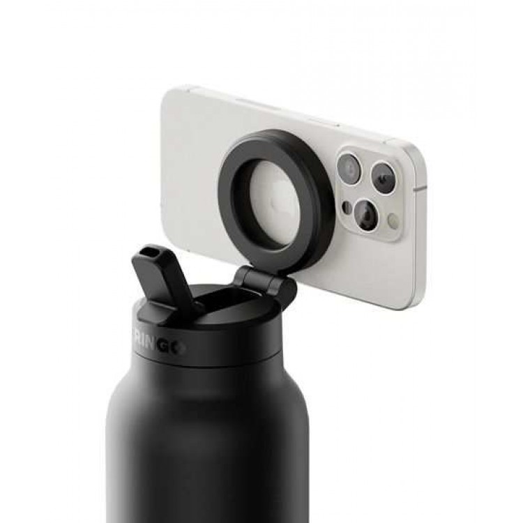 Ringo Pro Bottle ΘΕΡΜΟ μπουκάλι με βάση MagSafe (710ml) - MAYRO - RI-RGO24SIP-BK