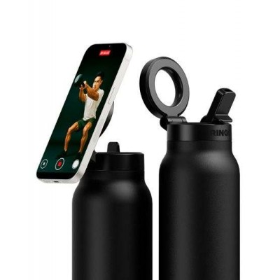 Ringo Pro Bottle ΘΕΡΜΟ μπουκάλι με βάση MagSafe (710ml) - MAYRO - RI-RGO24SIP-BK