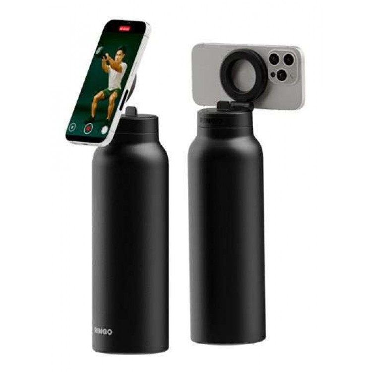 Ringo Pro Bottle ΘΕΡΜΟ μπουκάλι με βάση MagSafe (710ml) - MAYRO - RI-RGO24SIP-BK
