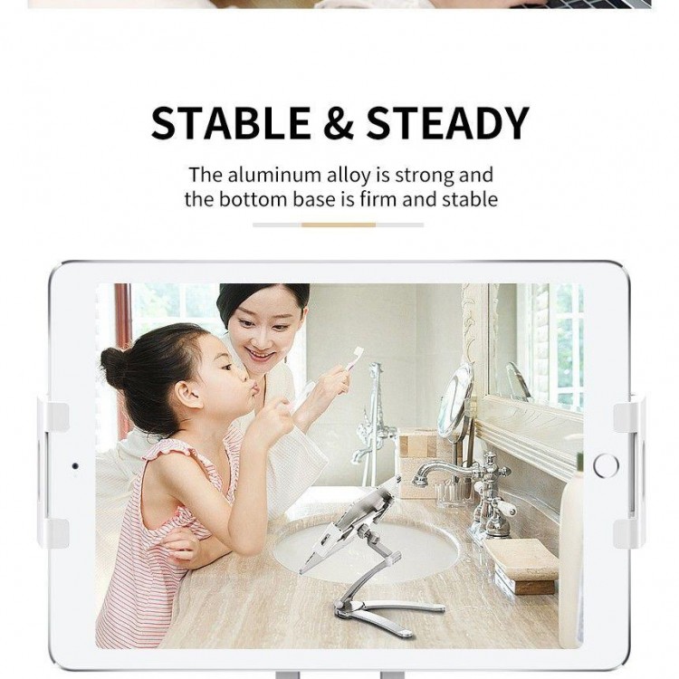 ROCK UNIVERSAL Βάση aluminum για SMARTPHONE & TABLET - ΑΣΗΜΙ