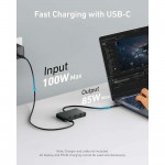 Anker USB-C Docking Station με 4x Type-C, 10Gbps, 100W Max PD-in - ΜΑΥΡΟ - A8340GA1