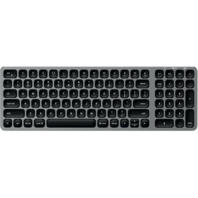 SATECHI Backlit Ασύρματο πληκτρολόγιο Bluetooth Αλουμινίου για Apple Mac, iMac, Macbook - QWERTY - ΜΑΥΡΟ - SA-ST-ACBKM