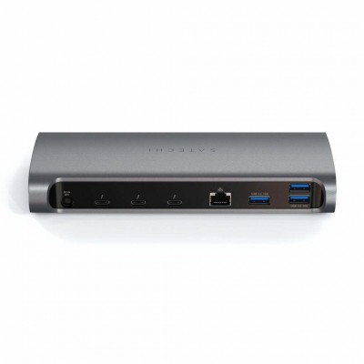 Satechi USB-C Thunderbolt 4 12-σε-1 Docking Station Αλουμινίου - Γκρι - SA-ST-UCT4DM-EU