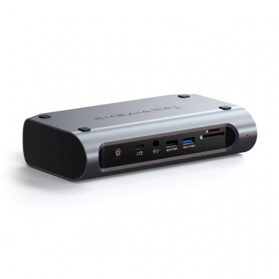 Satechi Βάση Αλουμινίου Thunderbolt 4 Multimedia Multiport 16 θύρες - 96W Charging Pro Dock - ΓΚΡΙ - SA-ST-DT4PMM-EU 