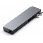 Satechi Aluminum USB-C Pro Hub Max Multiport Adapter για Apple MacBook Pro M1,M2,M3 series (2016-2024) - ΓΚΡΙ - SA-ST-UCPHMXM