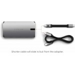 Satechi USB-C Hub Αλουμινίου 9-in-1 Multiport Adapter On-The-Go Multiport Adapter για Apple MacBook Pro/Air M2/ M1, Apple iPad Pro/Air, Apple M2 Mac Mini, iMac M1 - ΓΚΡΙ - SA-ST-UCMBAM