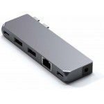 Satechi Αλουμινίου USB-C Pro Hub Mini Multiport Adapter για Apple MacBook Pro M1,M2,M3 series (2016-2024) - Γκρι - SA-ST-UCPHMIM